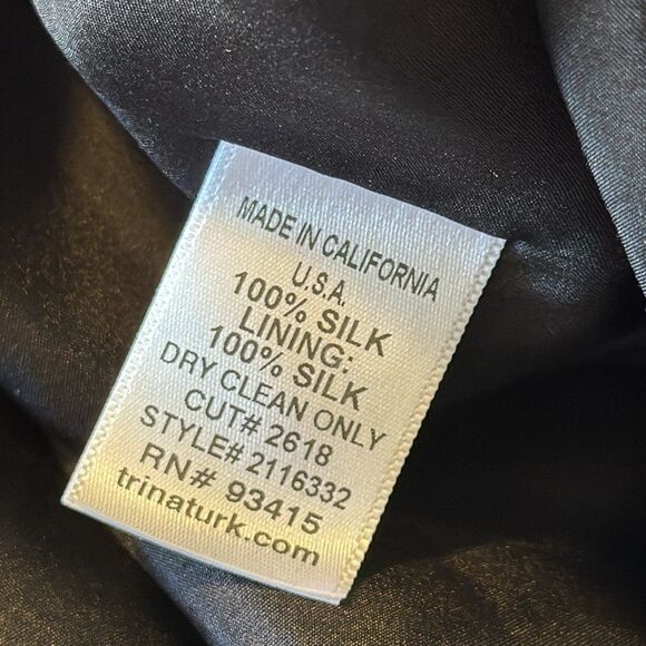 Trina Turk Silk Plaid Fit & Flare Dress Szโ 10 Multicolor Sleeveless Scoop Neck - Picture 8 of 9